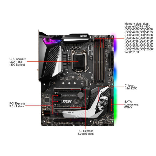 MSI MPG Z390 Gaming PRO Carbon