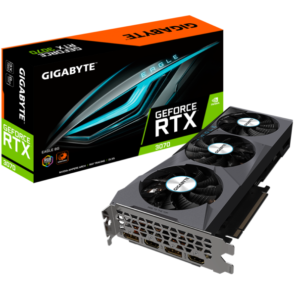 GIGABYTE GeForce RTX 3070 EAGLE 8GB Video Card, (GV-N3070EAGLE-8GD)